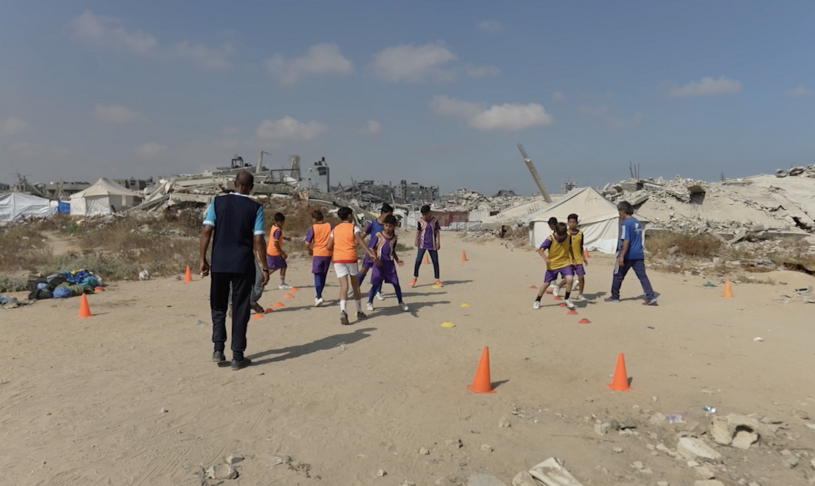 Gaza  pavarësisht shkatërrimit nga sulmet izraelite futbollistët nuk heqin dorë nga pasioni i tyre