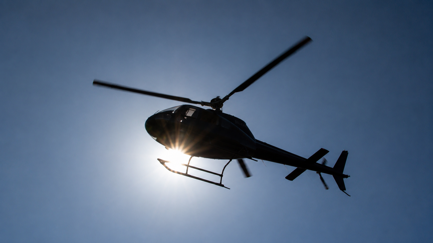 Suudi Arabistan'da düşen Aramco helikopterine ait olduğu düşünülen bir görüntü.