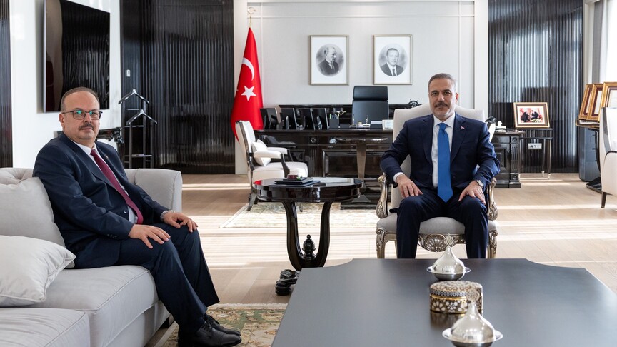 Dışişleri Bakanı Hakan Fidan ve Ankara Valisi Yakup Canbolat görüşmesi