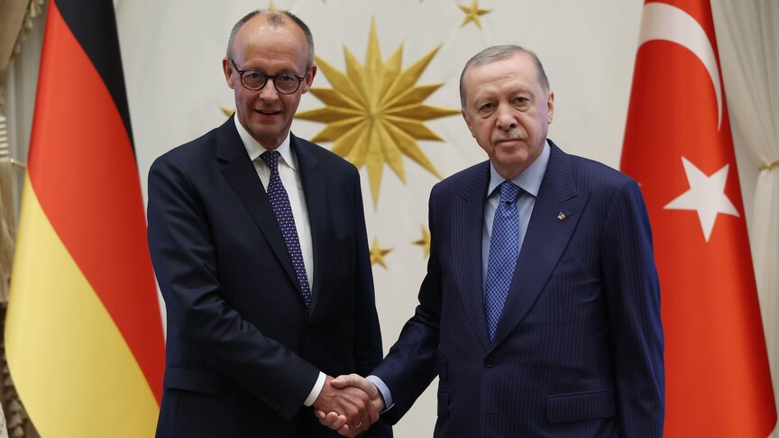 Cumhurbaşkanı Recep Tayyip Erdoğan ve Almanya Şansölyesi Friedrich Merz
