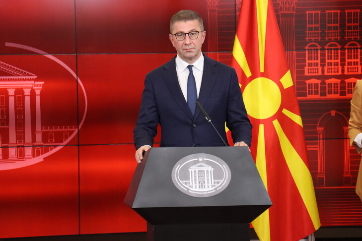 Maqedoni e Veriut  kryeministri Mickoski njofton përbërjen e propozuar të kabinetit të ri qeveritar