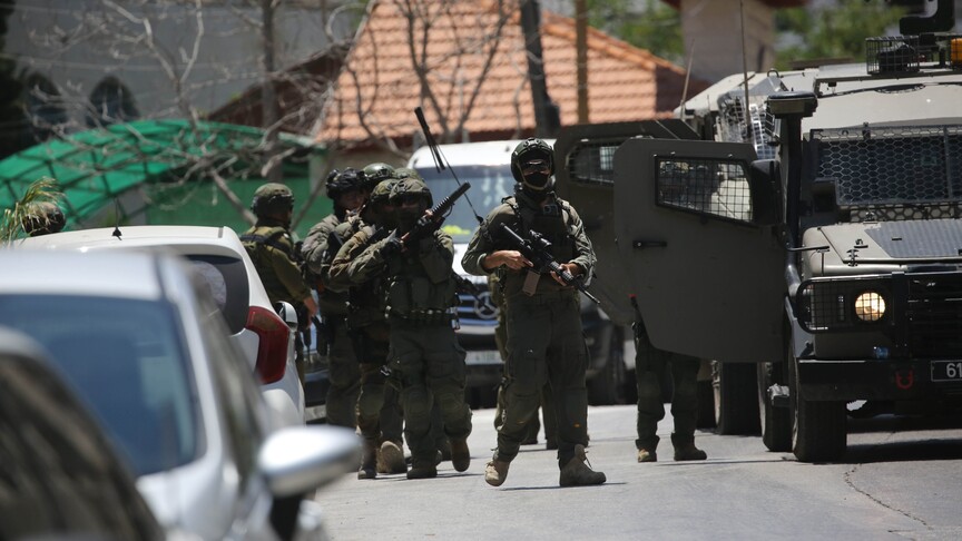 İsrail ordusunun Nablus'ta gerçekleştirdiği operasyon sonrası bölgeden görünüm