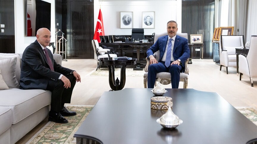 Dışişleri Bakanı Hakan Fidan ve Ankara İl Emniyet Müdürü Engin Dinç Yüksek