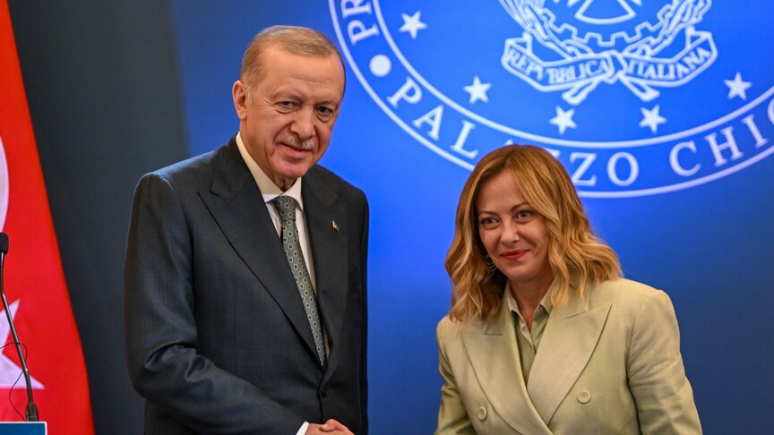 Cumhurbaşkanı Recep Tayyip Erdoğan ve İtalya Başbakanı Giorgia Meloni