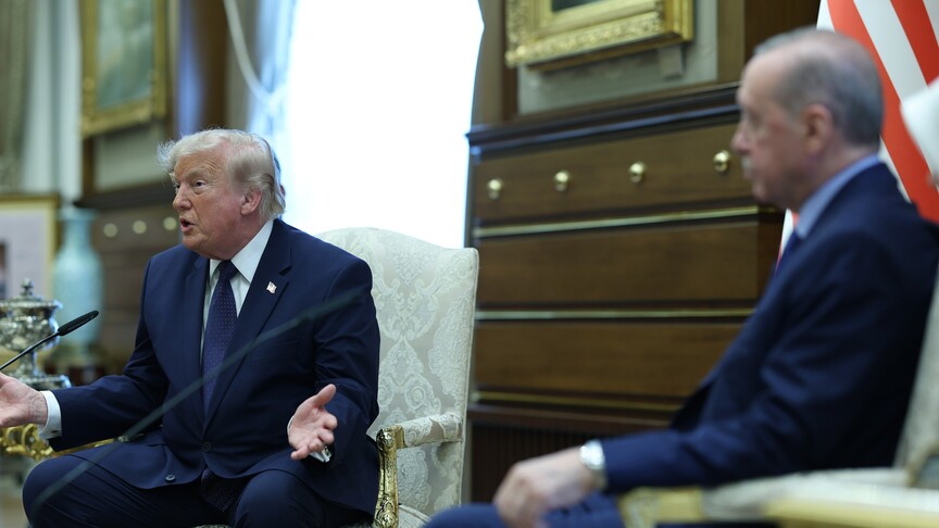 Cumhurbaşkanı Erdoğan, ABD Başkanı Trump’ı resmi törenle karşıladı