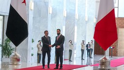 Macron meets Syrian President al-Sharaa in Damascus