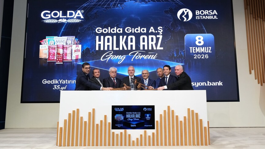 Borsa İstanbul'da gong Golda Gıda Sanayi ve Ticaret AŞ için çaldı haber görseli