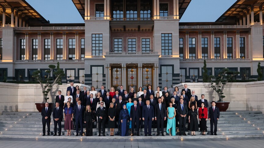 Cumhurbaşkanlığı Külliyesi'nde NATO Liderler Zirvesi gala yemeği