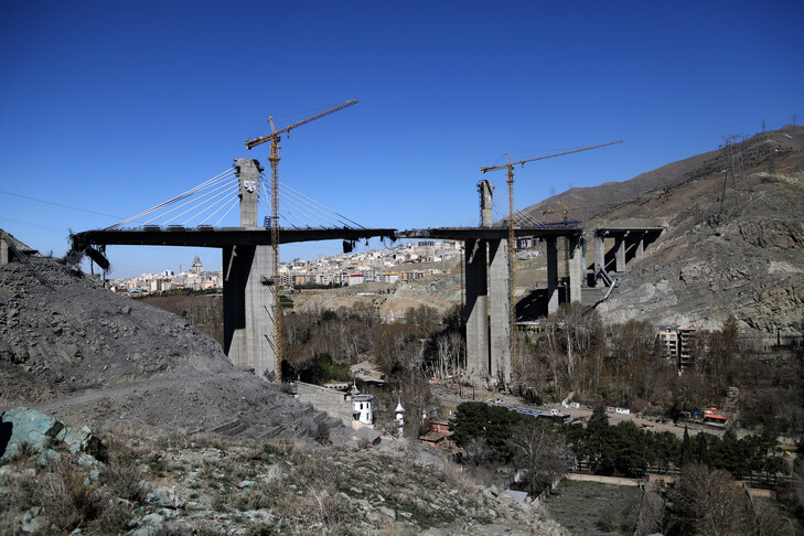The US attacks a strategic rail bridge in northern Iran that connects the Persian country with China and Russia.