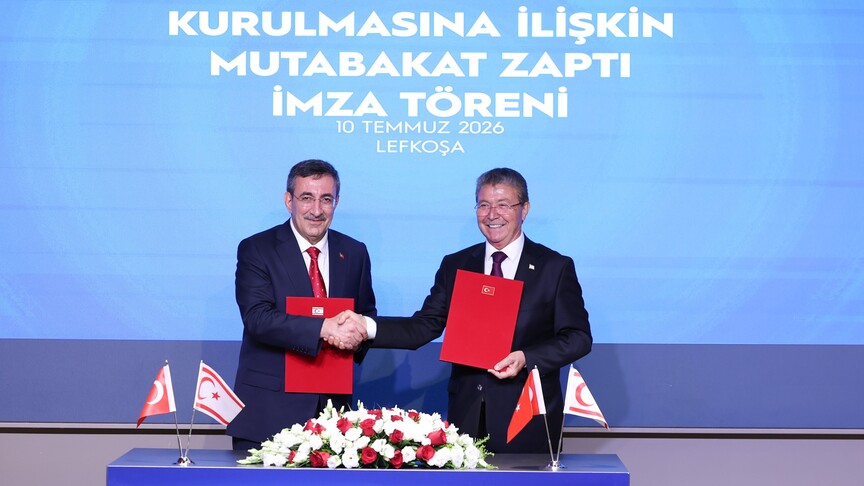 Türkiye ile KKTC arasında "KKTC'ye Doğal Gaz Tedarikine Dair Mutabakat Zaptı" imzalandı haber görseli