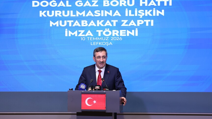 Cumhurbaşkanı Yardımcısı Yılmaz: Ülkelerimizi deniz altından bağlayacak doğal gaz hattı için çalışmaları başlatıyoruz haber görseli