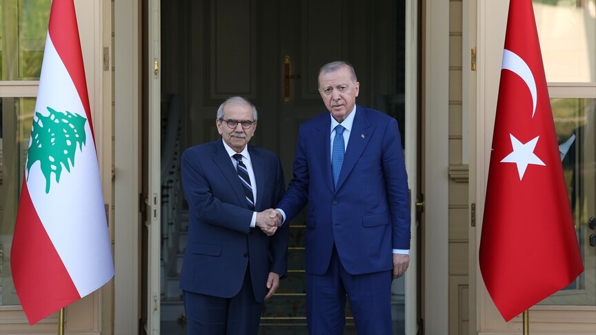 Cumhurbaşkanı Erdoğan, Lübnan Başbakanı Selam'ı kabul etti