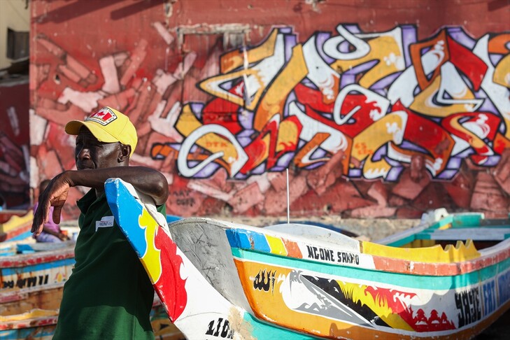 Senegal  fshati historik i peshkimit rikthehet në jetë me muralet e tij