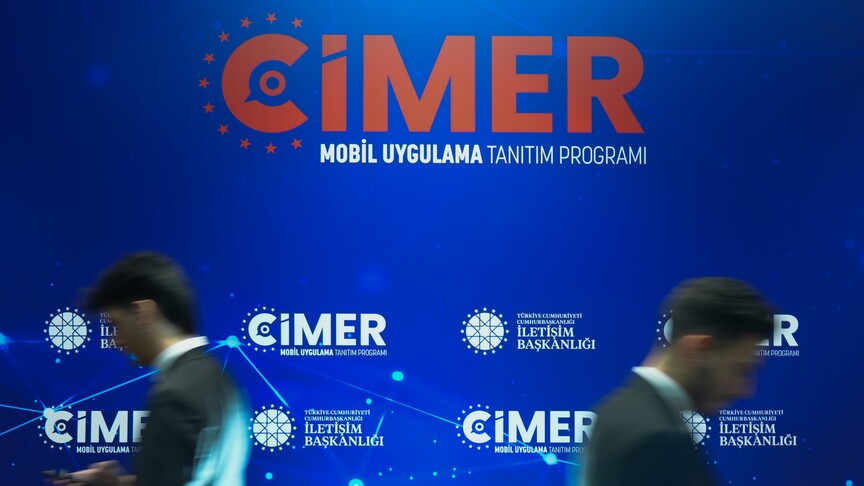 CİMER logosu ve devlet binası silüeti