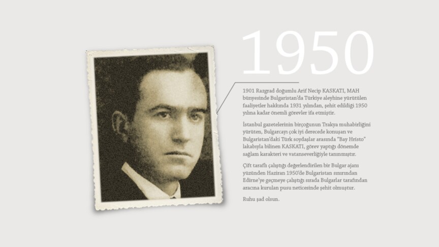 MİT, 1950'de aracına kurulan pusuyla şehit olan teşkilat mensubu Kaskatı'nın fotoğrafını paylaştı haber görseli