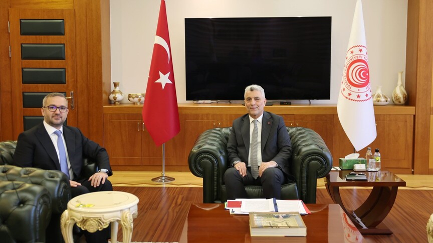 Ticaret Bakanı Bolat, TCMB Başkanı Karahan ile bir araya geldi haber görseli