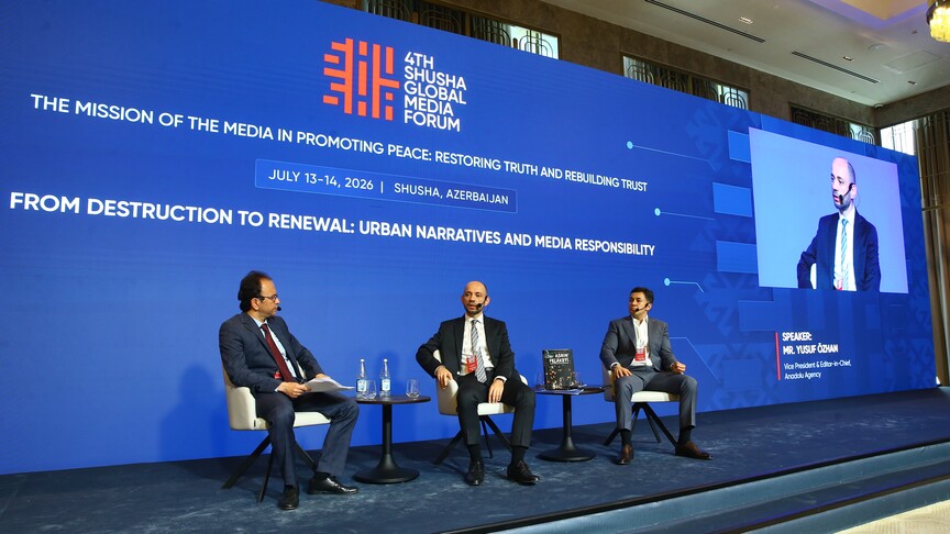 4. Şuşa Global Medya Forumu'nda şehirlerin yeniden inşasında medyanın rolü ele alındı haber görseli