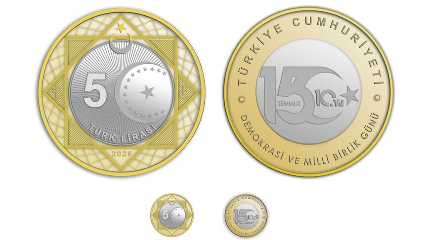 15 Temmuz'un 10. yılına özel 5 lira basıldı