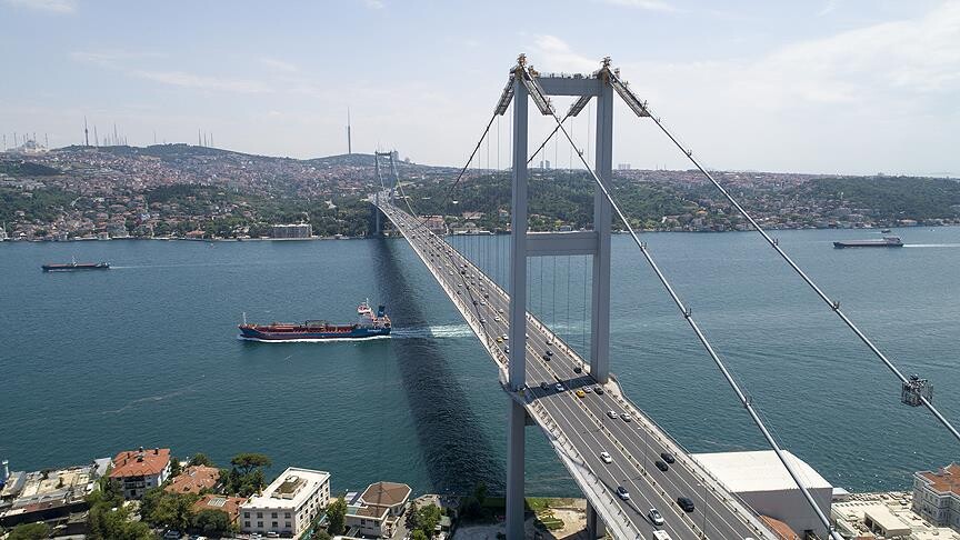 15 Temmuz Şehitler Köprüsü'nden genel bir görünüm.