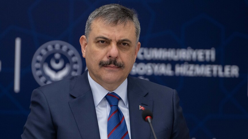 İçişleri Bakanı Mustafa Çiftçi konuşma yaparken