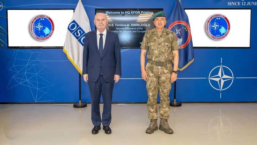 Kosovë  komandanti i KFOR it diskuton për sigurinë me Sekretarin e Përgjithshëm të OSBE së