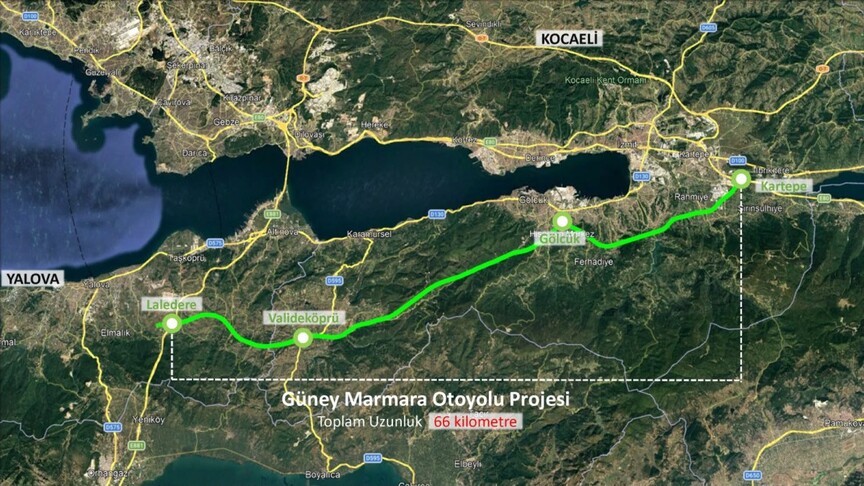 Güney Marmara Otoyolu Projesi'nin imar planı değişiklikleri askıya çıktı
