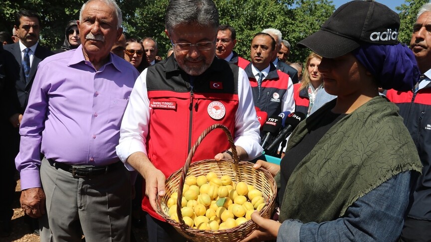 Bakan Yumaklı: Geçen yıl zirai dondan etkilenen Malatya'da bu sene bereketli hasattan sonra üretimimize kavuşacağız haber görseli