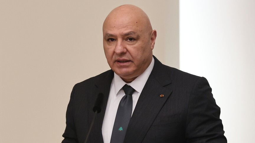 Lübnan Cumhurbaşkanı Joseph Avn, ABD Başkanı Donald Trump ile görüşmek üzere Washington'da.