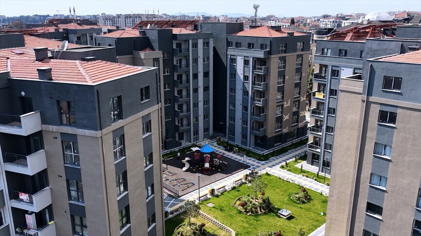 Tuzla'da tamamlanan Has Sitesi Kentsel Dönüşüm Projesi'nden bir görünüm.