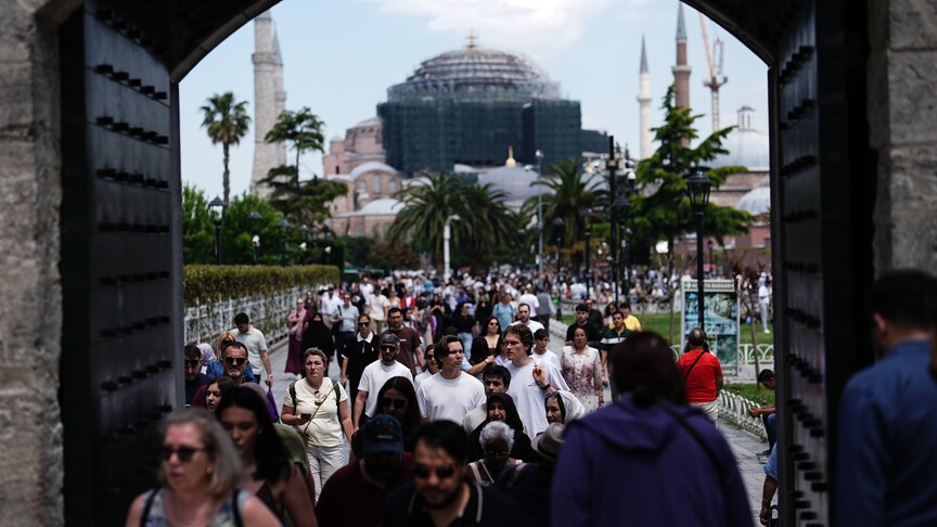 Yerli turistlerin seyahat harcamalarının arttığını gösteren grafik