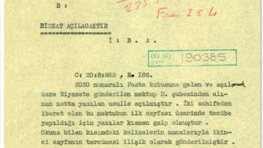 MİT gizli yazışmaların deşifre edilmesine ilişkin tarihi belgeyi paylaştı haber görseli