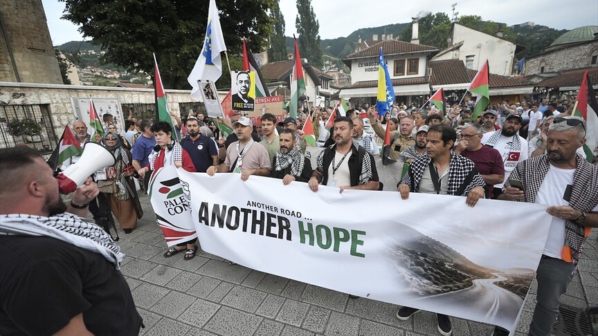 Fransa'dan yola çıkan Filistin Konvoyu Bosna Hersek'e ulaştı haber görseli