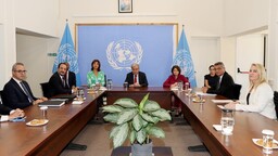 Kıbrıs'ta BM Genel Sekreteri Guterres öncülüğünde ara bölgedeki üçlü görüşme yapıldı