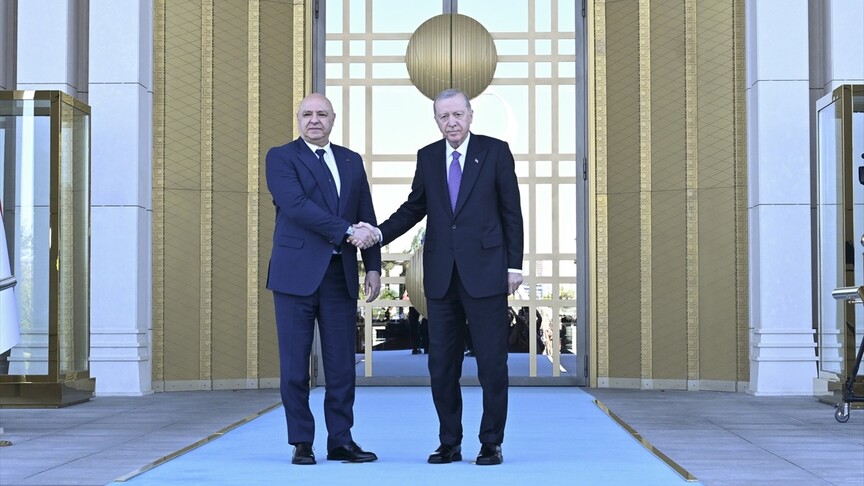 Cumhurbaşkanı Erdoğan, Lübnan Cumhurbaşkanı Avn'ı resmi törenle karşıladı haber görseli