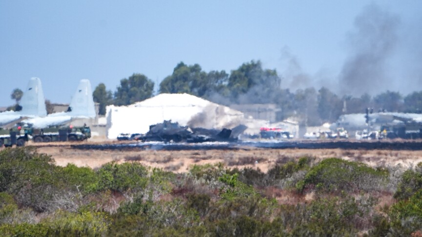 ABD'nin F-35B savaş uçağı San Diego'daki askeri üsse düştü haber görseli