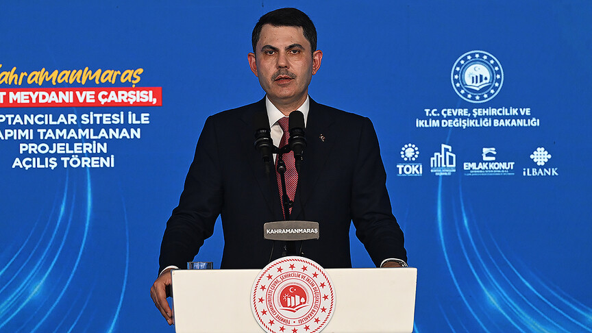 Çevre, Şehircilik ve İklim Değişikliği Bakanı Kurum 'dan Kahramanmaraş'a 4 bin 500 sosyal konut müjdesi haber görseli