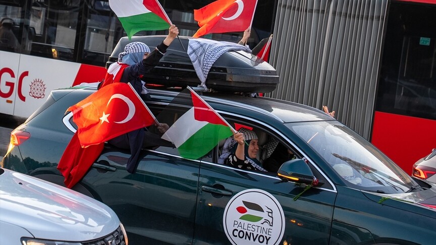 Bosna Hersek'ten hareket eden "Filistin Konvoyu" Ankara'ya ulaştı haber görseli
