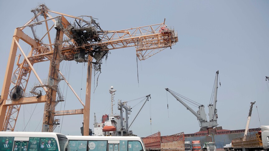 7 killed, 35 injured as Houthis bomb Yemen’s Mokha port near Bab al-Mandeb Strait