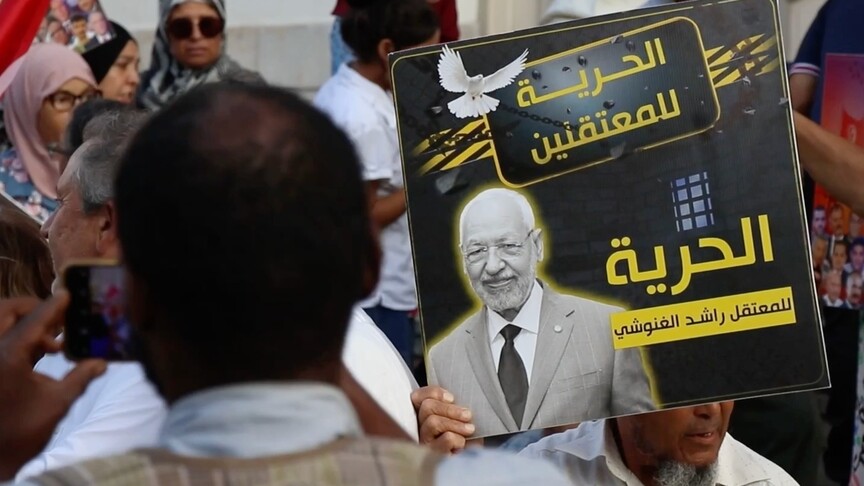 Jailed leader of Tunisia’s Ennahda movement ends hunger strike