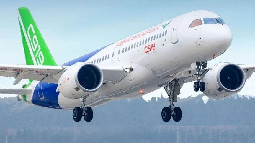Avioni kinez  C919  kreu fluturimin e parë ndërkombëtar tregtar nga Pekini në Mongoli