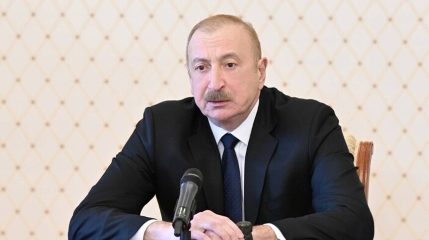 Azerbaijan's Aliyev meets former Ukrainian President Yushchenko in Baku