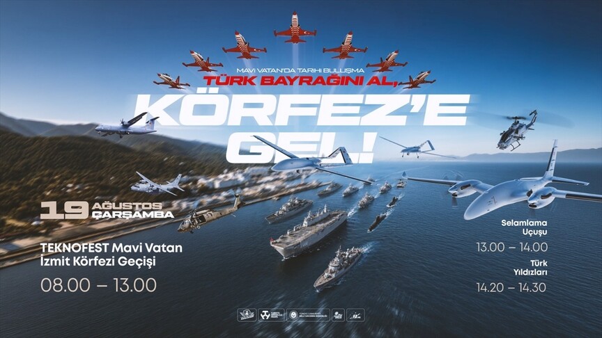 TEKNOFEST Mavi Vatan öncesi İzmit Körfezi'nde gövde gösterisi haber görseli