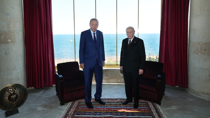 Cumhurbaşkanı Erdoğan, MHP Genel Başkanı Bahçeli ile görüştü haber görseli
