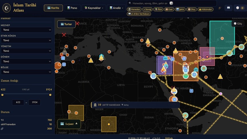 1300 yıllık İslam tarihi tek bir atlas üzerinde buluştu haber görseli