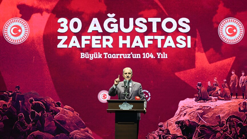 TBMM Başkanı Kurtulmuş: Cumhuriyet'imizin ikinci asrımızın hemen başında yeni bir kapı önümüzde açılıyor haber görseli