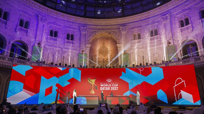 Katar'da düzenlenecek FIBA 2027 Dünya Kupası'na 4 salon ev sahipliği yapacak haber görseli