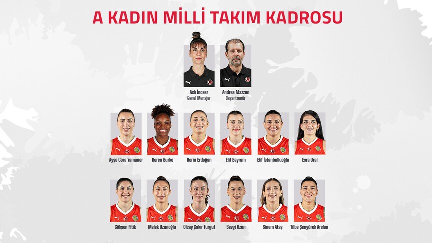 A Milli Kadın Basketbol Takımı'nın Dünya Kupası kadrosu açıklandı haber görseli