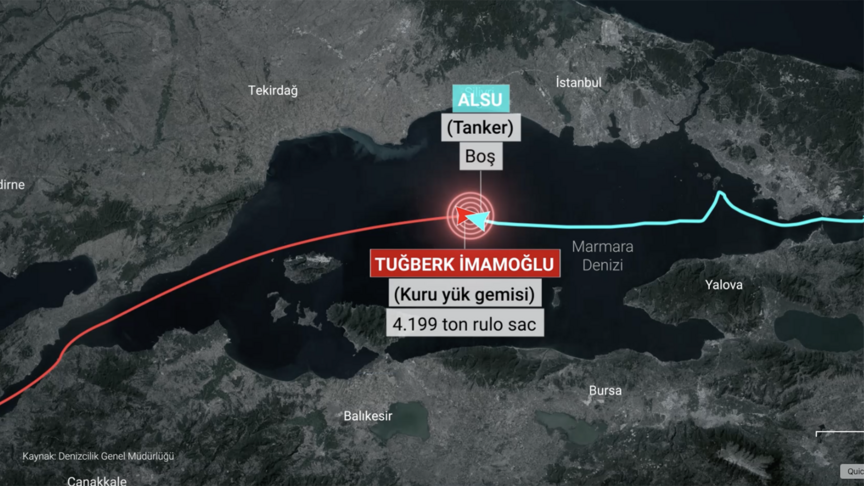 Silivri açıklarında iki geminin çarpıştığı kazaya ilişkin ön bilirkişi raporu hazırlandı haber görseli