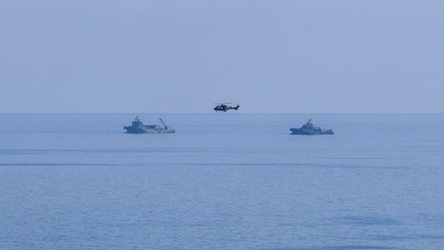 TCG Alemdar ve TCG Işın, Girne’de 550 metre derinlikte robotik dalış ve taramalarını sürdürüyor haber görseli