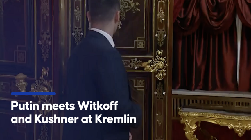 Putin begins Ukraine war talks with US envoys Witkoff, Kushner in Moscow